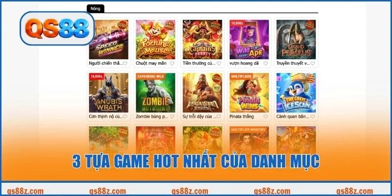 3 tựa game hot nhất của danh mục
