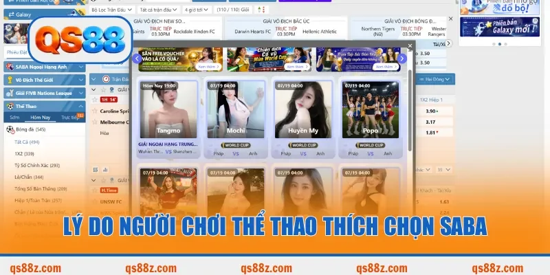 Lý do người chơi thể thao thích chọn Saba
